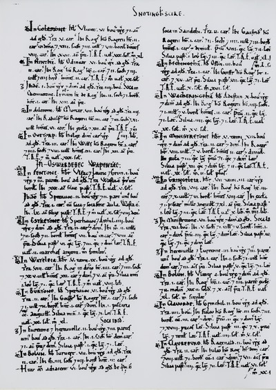 Domesday Entry Facsimile